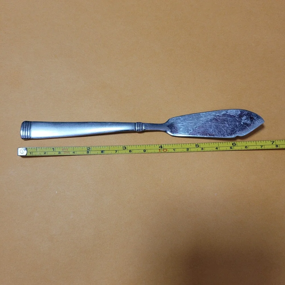 Wallace NAPOLI FROST Stainless Flatware -- Serving Fork / Butter Knife Set‎